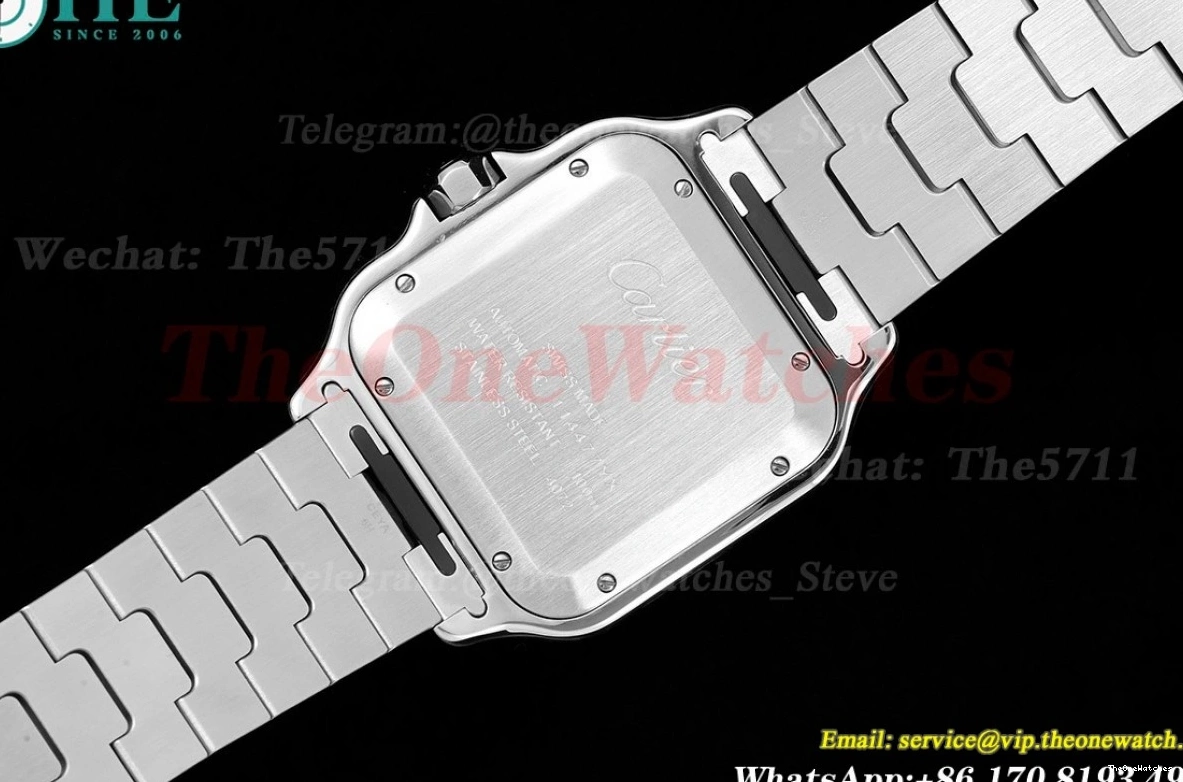 Blue 40mm BVF Mens Cartier Santos SS 2018 XL De SS MY9019 0216